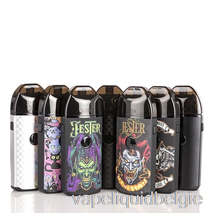 Vape Liquid Vapefly Jester Pod System Meshed Edition - Zilver (koolstofvezel)